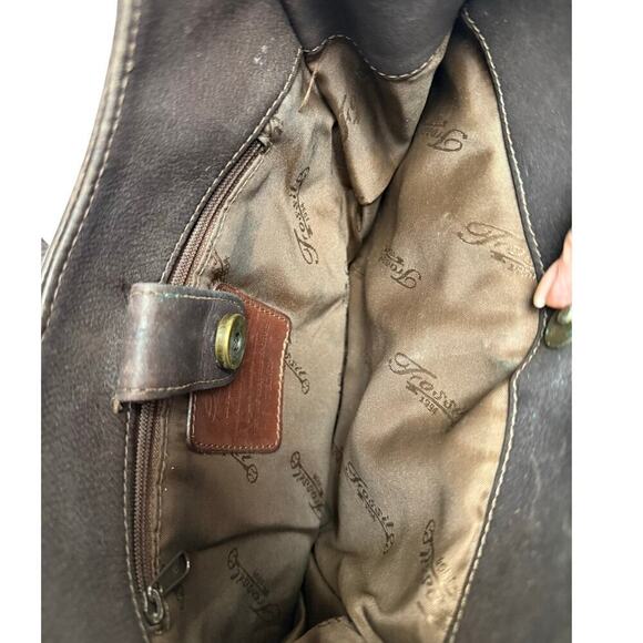 Vintage Fossil 1954 Shoulder Bag Purse 75082 Multiple Pockets Clean Inside - Picture 6 of 12